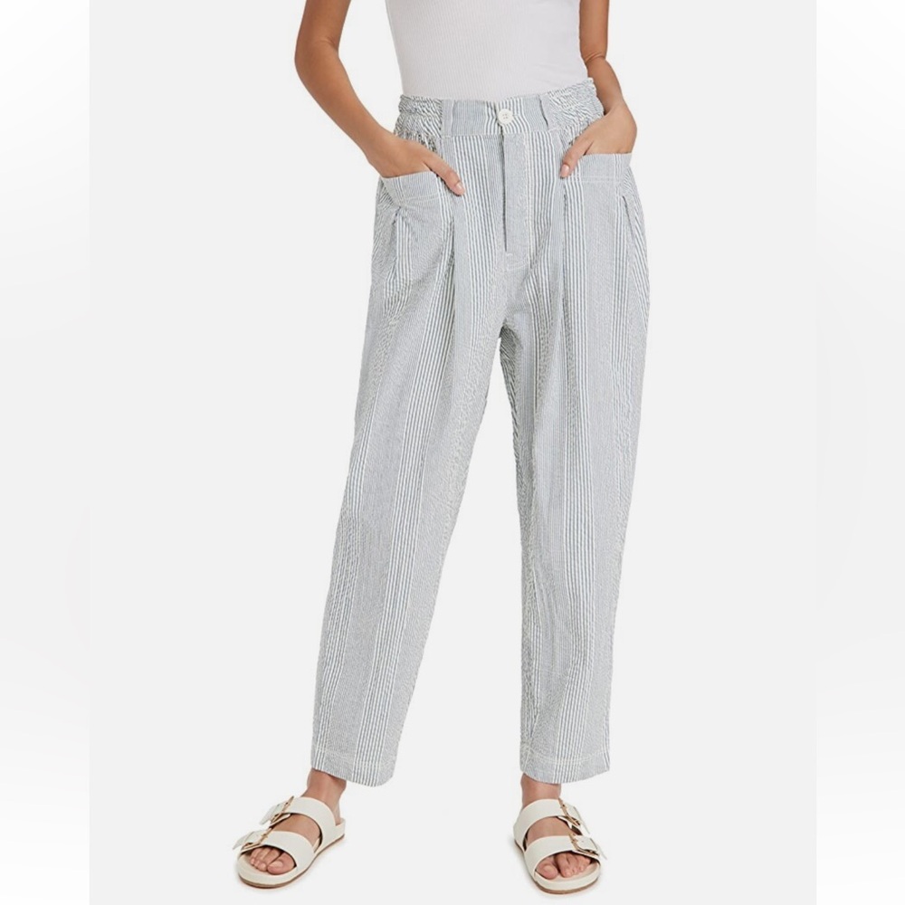 Free People Striped Gray Pants